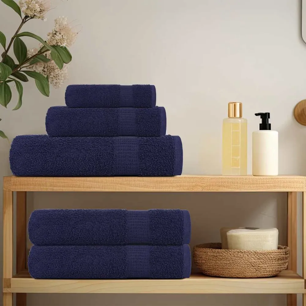 Prosoape de baie 10 buc Bleumarin 360 g/m² 100% bumbac