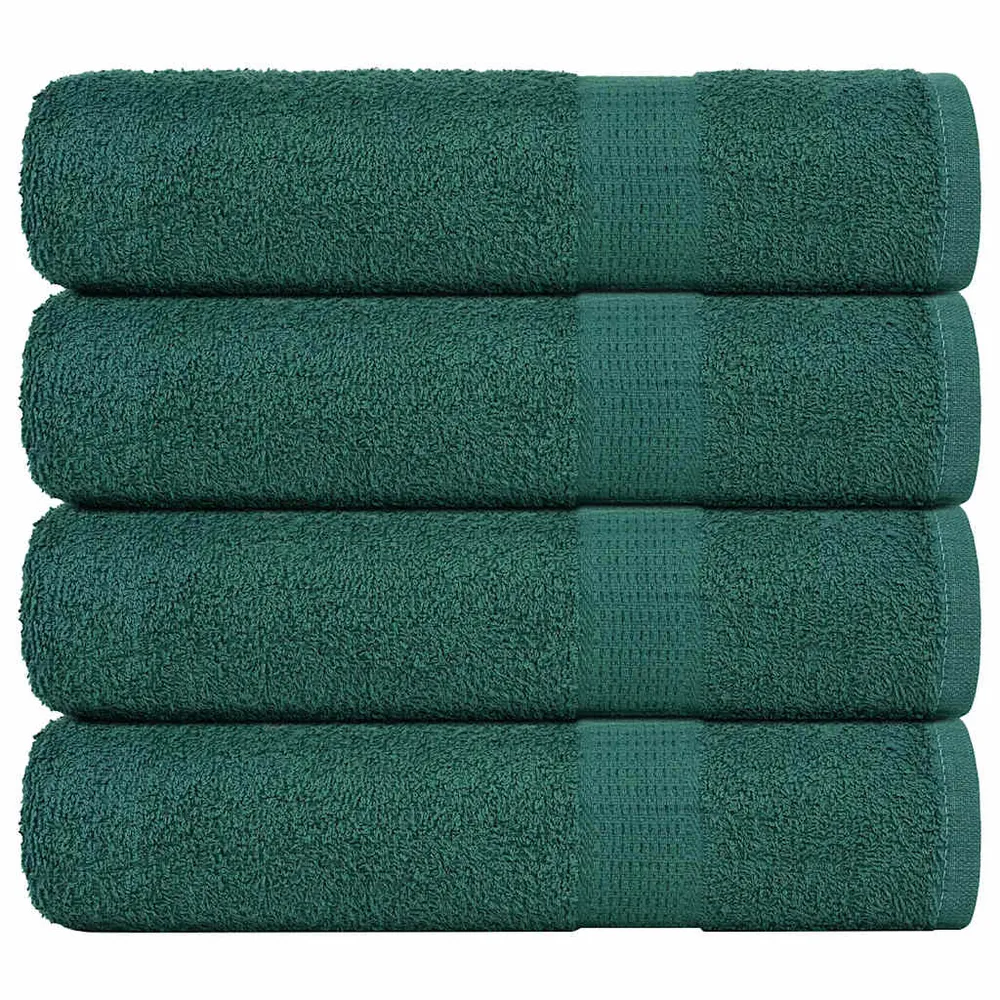 Prosoape de baie 4 buc Verde 100x150 cm 360 g/m² 100% bumbac
