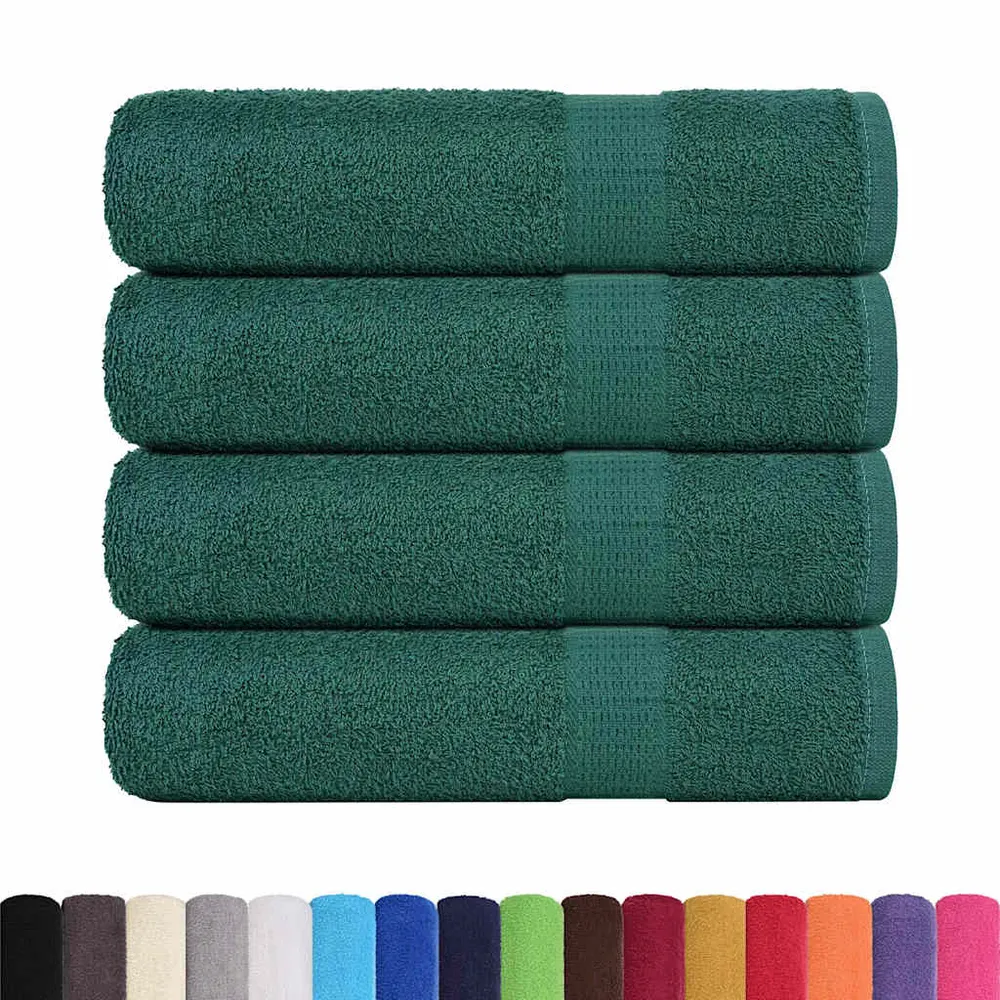 Prosoape de baie 4 buc Verde 100x150 cm 360 g/m² 100% bumbac
