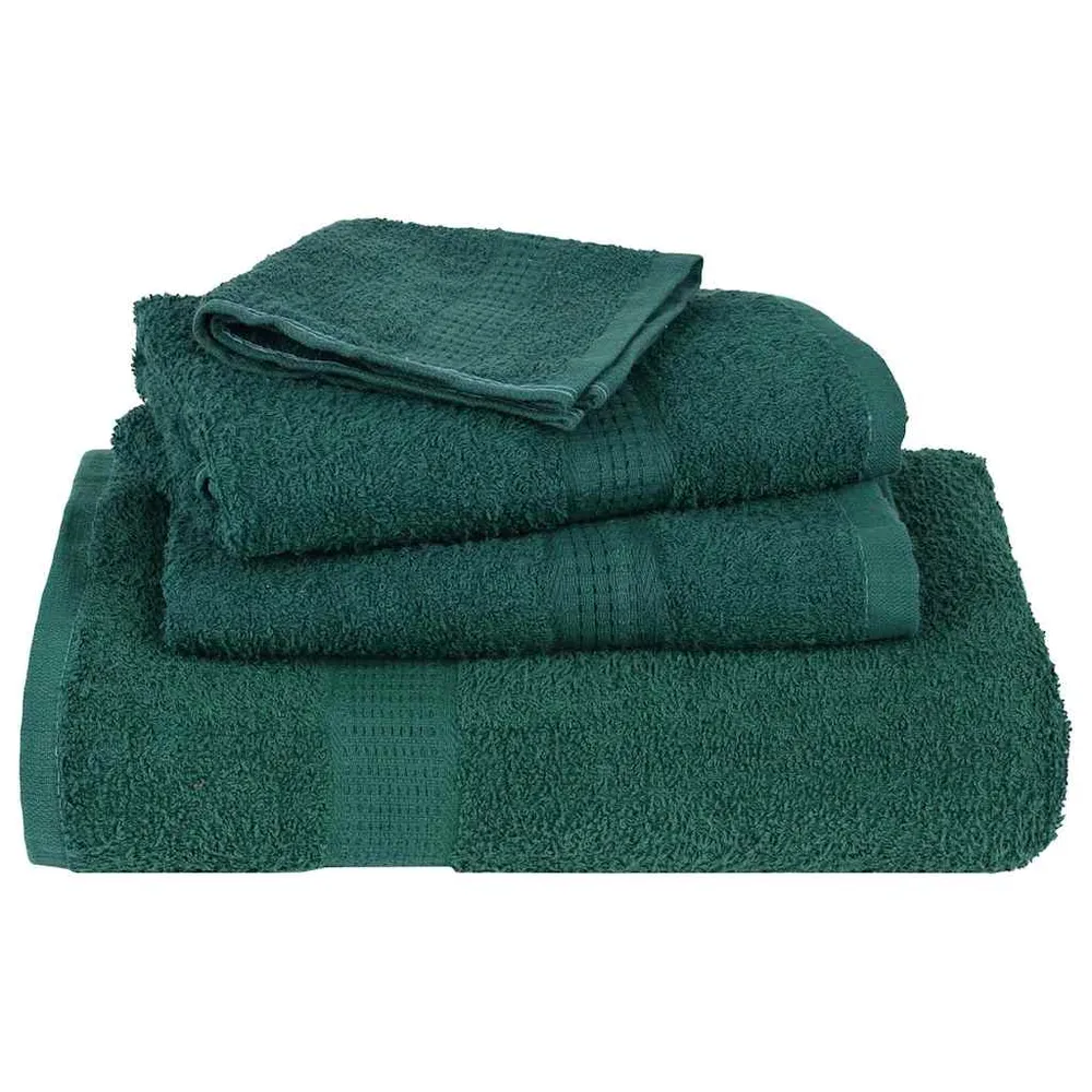 Prosoape de baie 4 buc Verde 100x150 cm 360 g/m² 100% bumbac