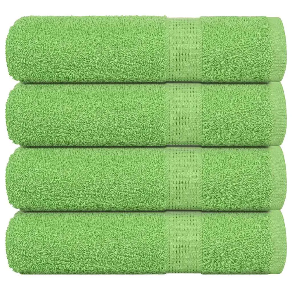 Prosoape de baie 4 buc Verde mere 100x150cm 360g/m² 100% bumbac