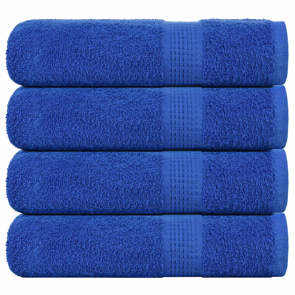 Prosoape de duș 4 buc Albastru 70x140 cm 360 g/m² 100% bumbac