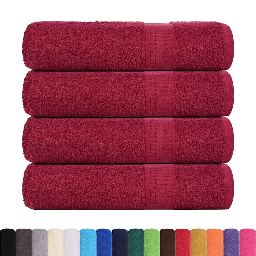 Prosoape de mână 4 buc Bordeaux 50x100 cm 360 g/m² 100% bumbac