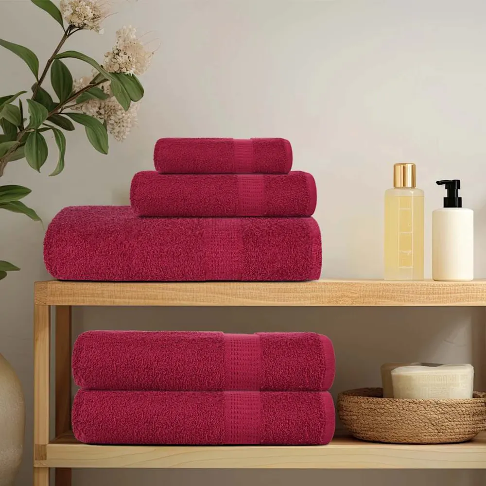 Prosoape de mână 4 buc Bordeaux 50x100 cm 360 g/m² 100% bumbac