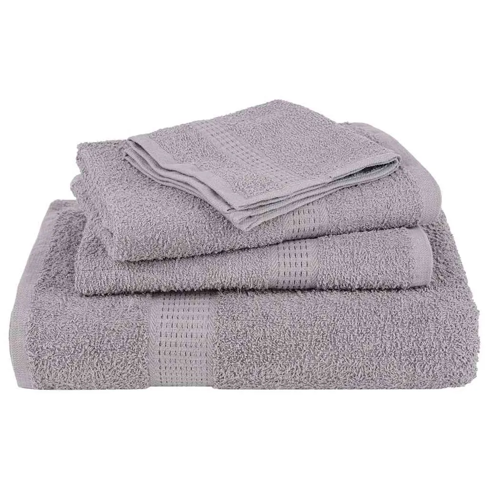 Prosoape 2 buc Gri 100x200 cm 360 g/m² 100% bumbac