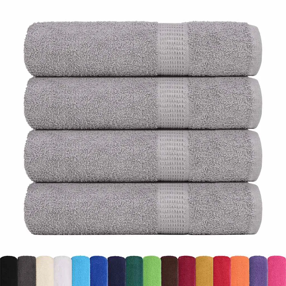 Prosoape de mână 4 buc Gri 50x100 cm 360 g/m² 100% bumbac