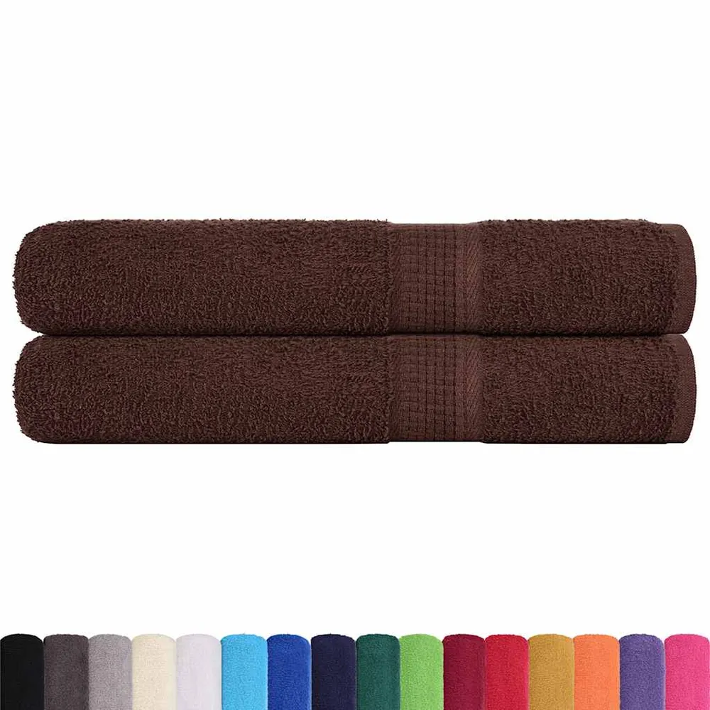Prosoape 2 buc Maro 100x200 cm 360 g/m² 100% bumbac