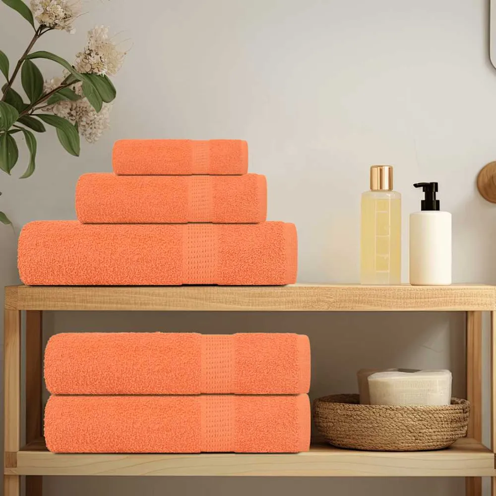 Prosoape 10 buc Portocaliu 100x200 cm 360 g/m² 100% bumbac