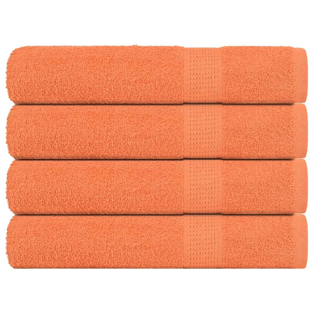 Prosoape 4 buc Portocaliu 100x200 cm 360 g/m² 100% bumbac