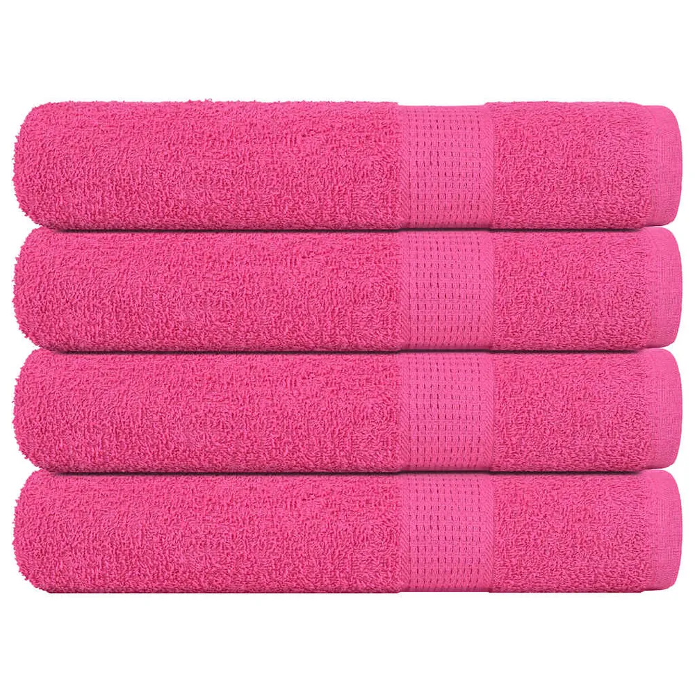 Prosoape 4 buc Roz 100x200 cm 360 g/m² 100% bumbac