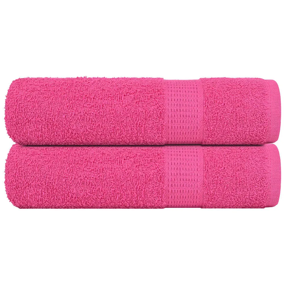 Prosoape de mână 2 buc roz 50x100 cm 360 g/m² 100% bumbac