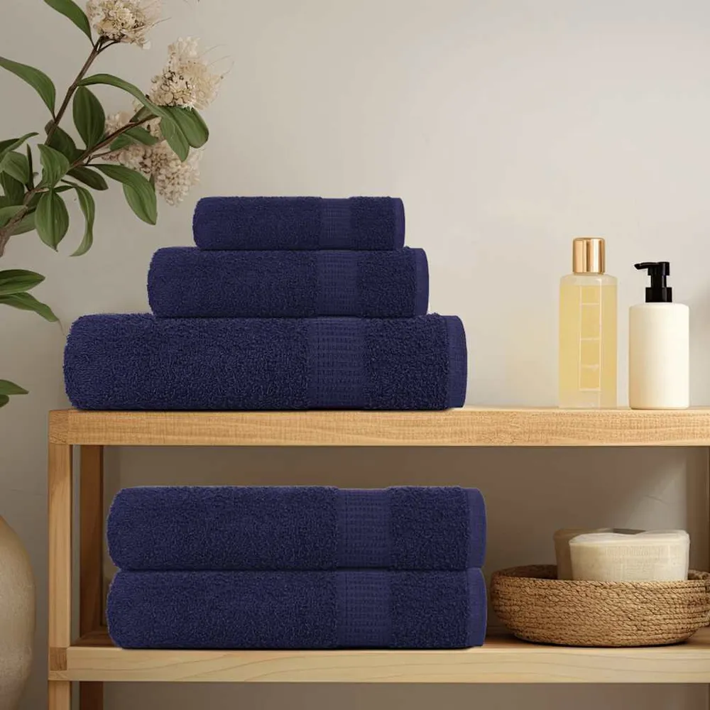 Prosoape pentru oaspeți 10 buc Bleumarin 360 g/m² 100% bumbac