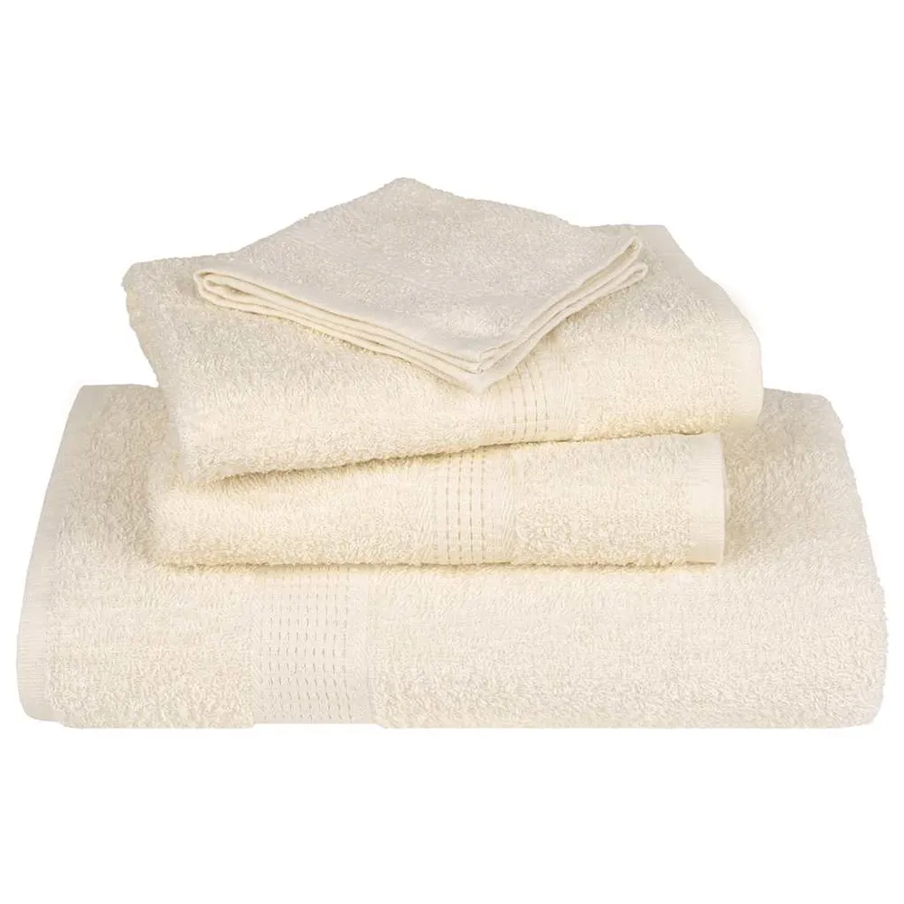 Prosoape pentru oaspeți 10 buc crem 360 g/m² 100% bumbac