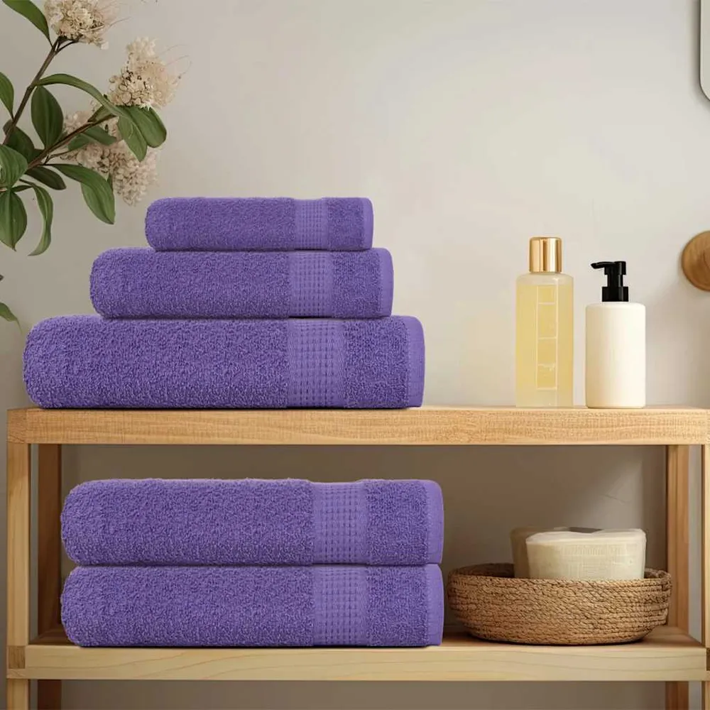 Prosoape pentru oaspeți 10 buc Violet 360 g/m² 100% bumbac