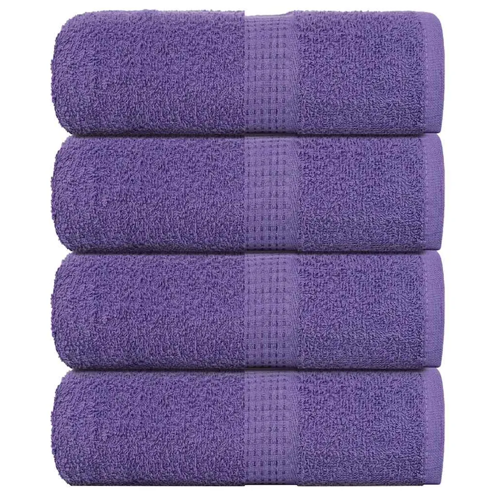 Prosoape pentru oaspeți 4 buc Violet 360 g/m² 100% bumbac