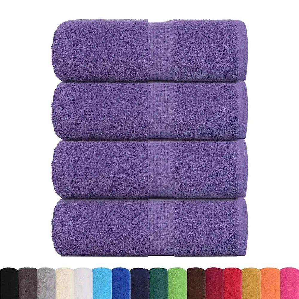 Prosoape pentru oaspeți 4 buc Violet 360 g/m² 100% bumbac