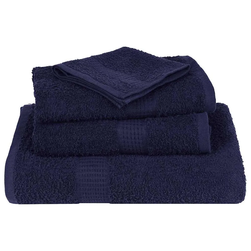 Prosoape pentru saună 10buc Albastru marin 360 g/m² 100% bumbac