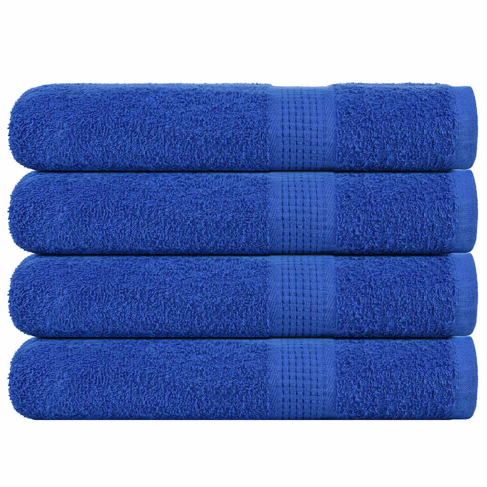 Prosoape pentru saună 4 buc Albastru 360 g/m² 100% bumbac