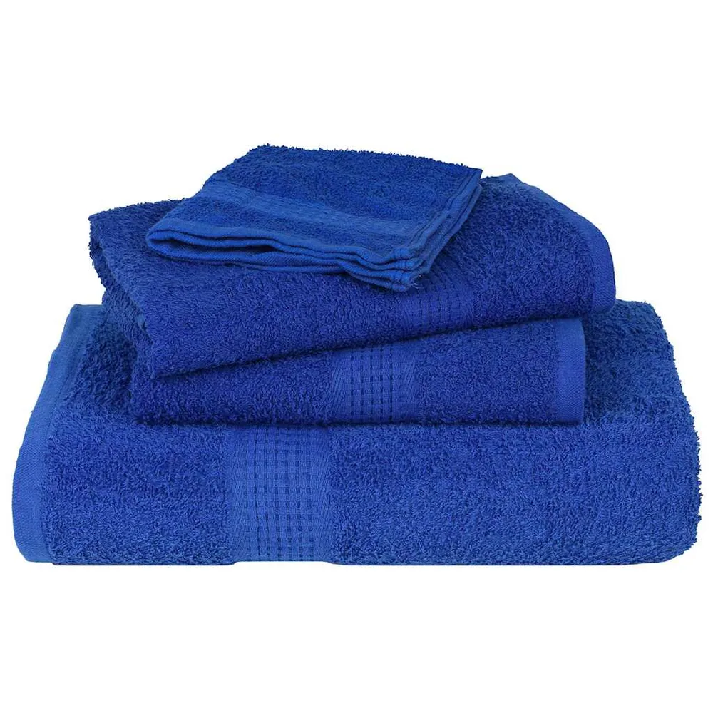 Prosoape pentru saună 4 buc Albastru 360 g/m² 100% bumbac