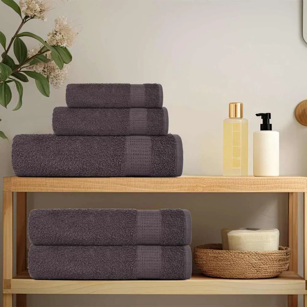 Prosoape pentru saună 2 buc Antracit 360 g/m² 100% bumbac