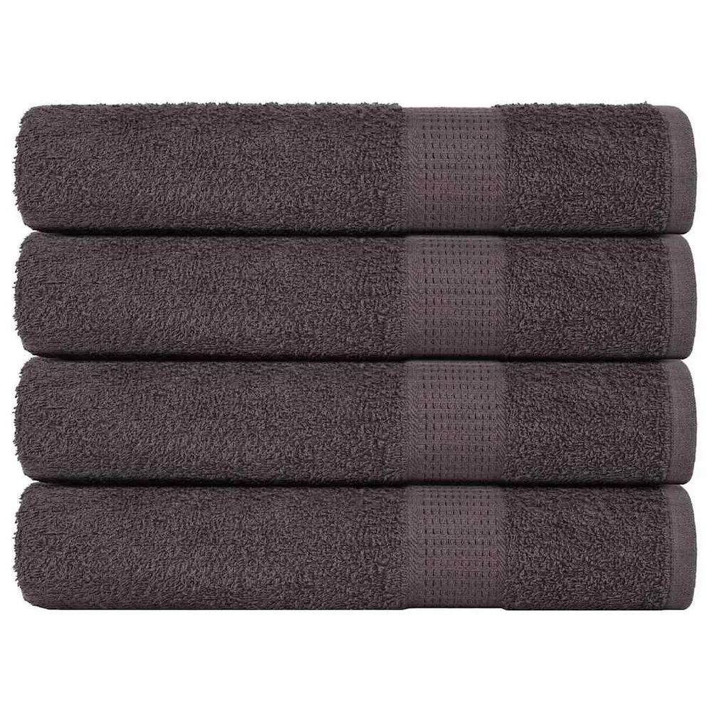 Prosoape pentru saună 4 buc Antracit 360 g/m² 100% bumbac