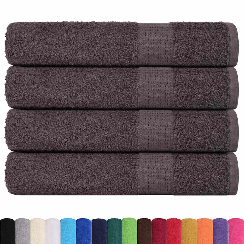 Prosoape pentru saună 4 buc Antracit 360 g/m² 100% bumbac