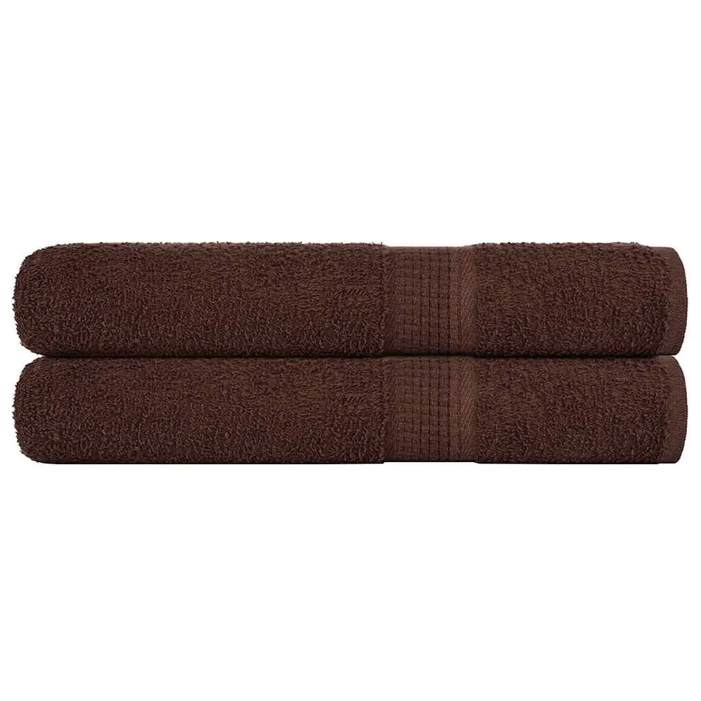 Prosoape pentru saună 2 buc Maro 80x200 cm 360 g/m² 100% bumbac
