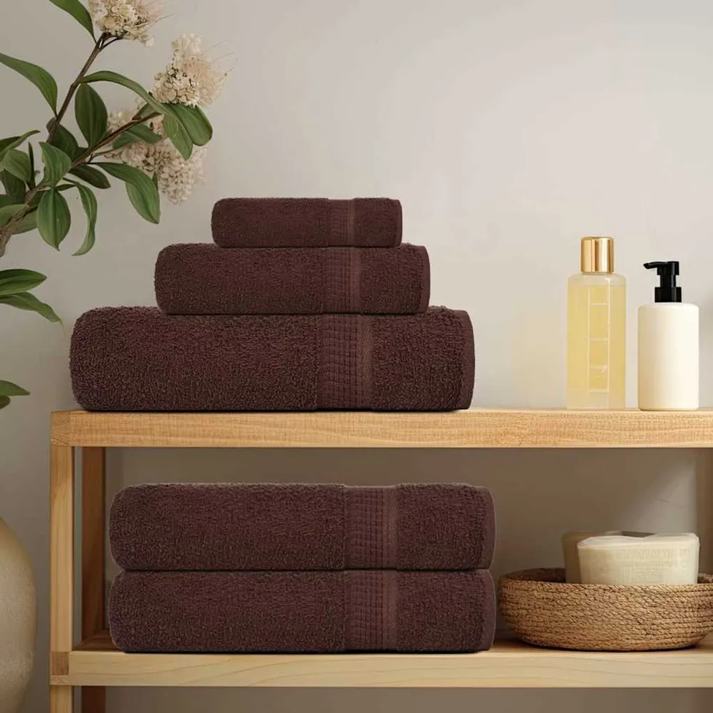 Prosoape pentru saună 2 buc Maro 80x200 cm 360 g/m² 100% bumbac
