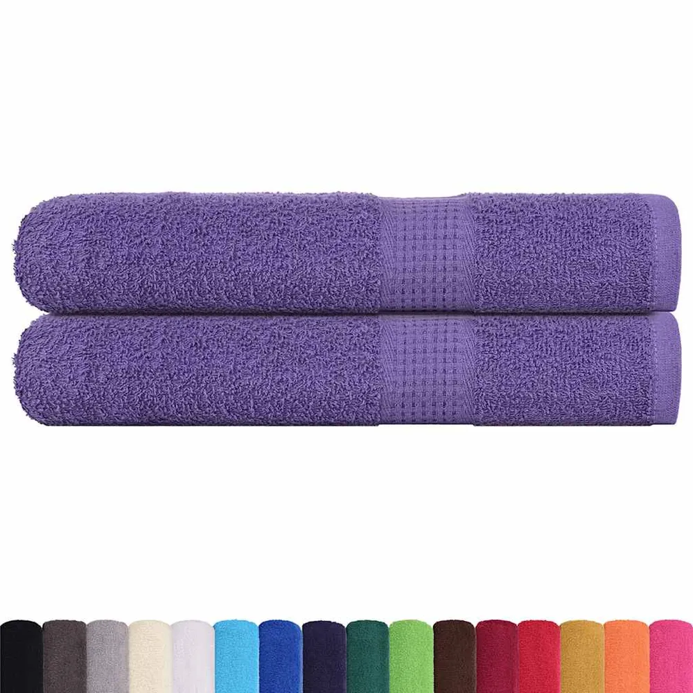 Prosoape pentru saună 2 buc Violet 360 g/m² 100% bumbac