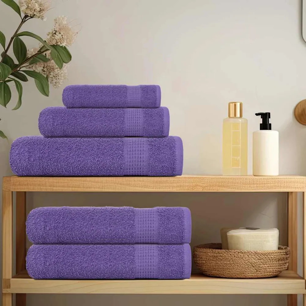 Prosoape pentru saună 2 buc Violet 360 g/m² 100% bumbac