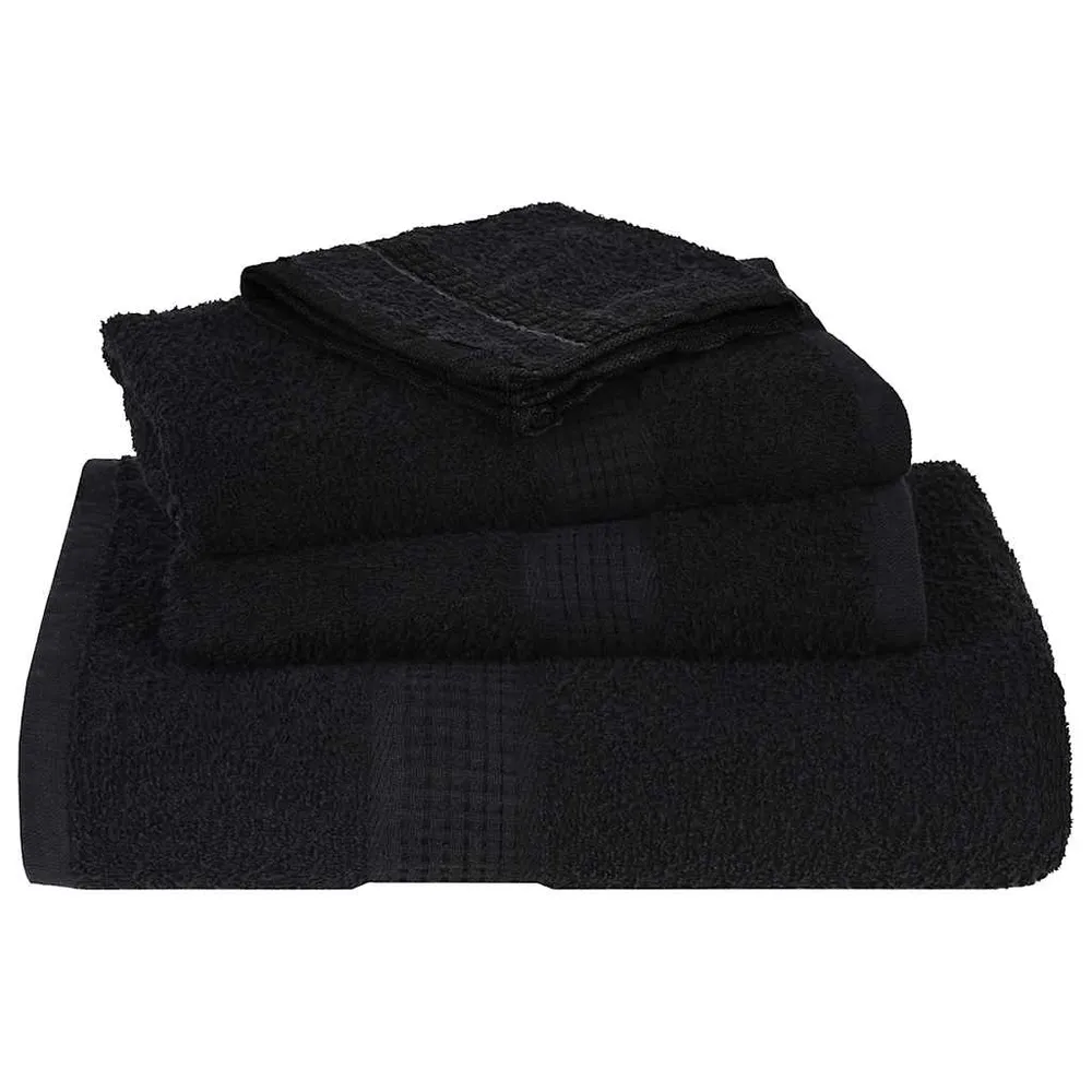 Prosoape cu săpun 2 buc Negru 30x30 cm 360 g/m² 100% bumbac