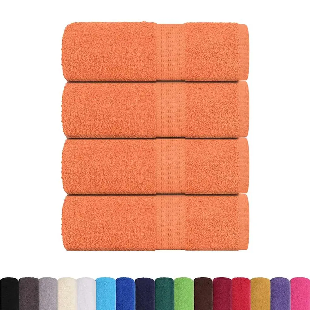 Prosoape cu săpun 4 buc Portocaliu 30x30cm 360 g/m² 100% bumbac