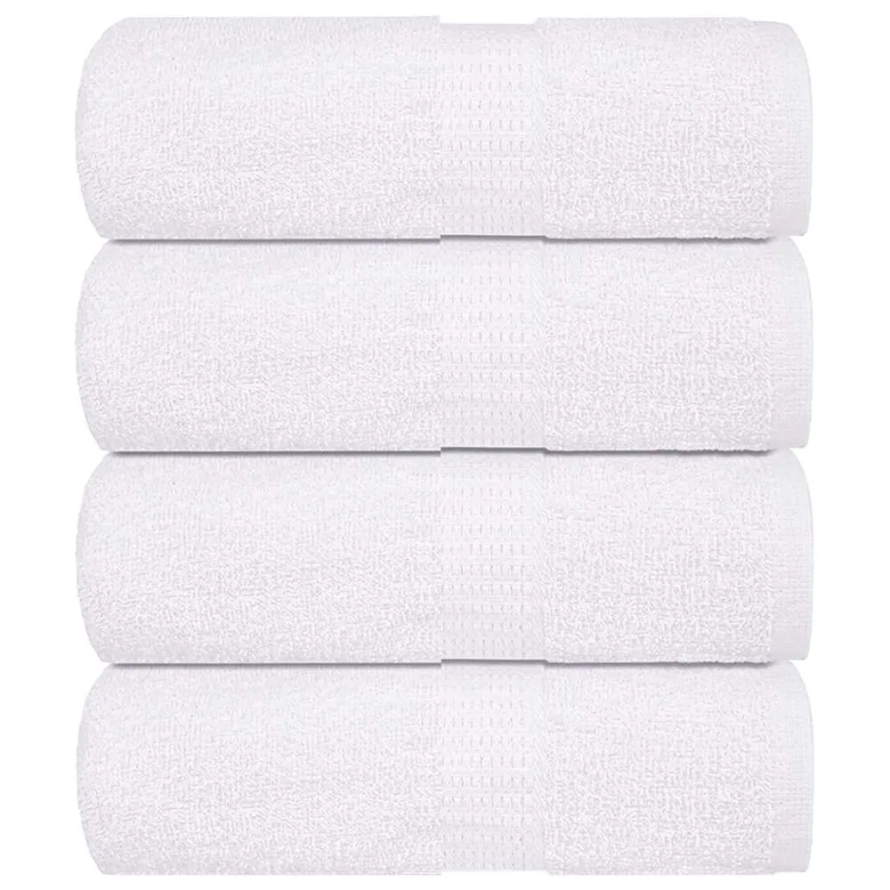 Provee de spălat 4 buc Alb 15x21 cm 360 g/m² 100% bumbac