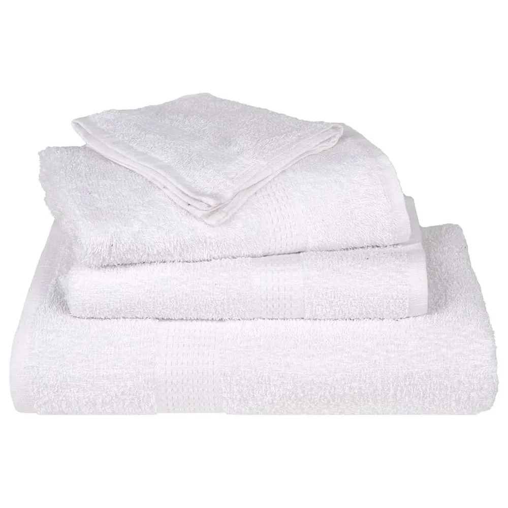 Provee de spălat 4 buc Alb 15x21 cm 360 g/m² 100% bumbac