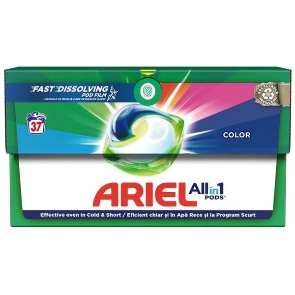 ARIEL COLOR 37CAPSULE+LENOR 900ML