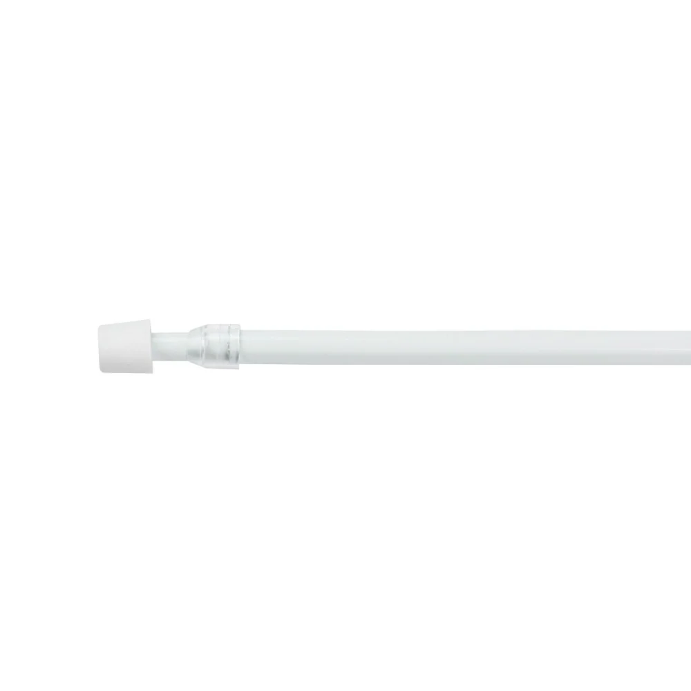 Bară perdeluță EASY albă, extensibilă 100-140 cm