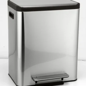 Bemeta Hotel Cos gunoi dublu cu capac soft close 2x15 l, inox mat