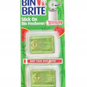 Bin Brite Stick-On Bin Freshener – Pepene verde & Bambus | Menține-ți coșul de gunoi proaspăt până la 30 de zile | Odoriza...