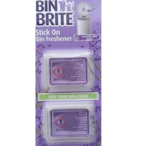 Bin Brite Stick-On Odorizant pentru coșul de gunoi – parfum de lavandă | Menține coșul de gunoi proaspăt până la 30 de zil...