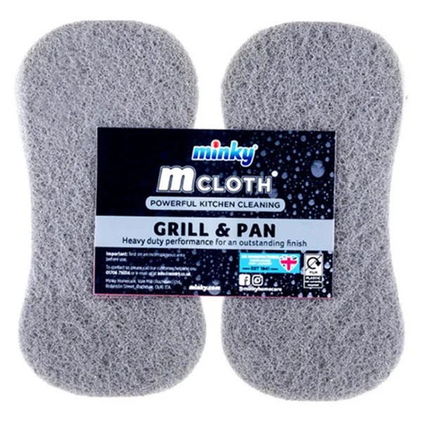 Burete de curățare Minky M-Cloth Bucătărie / Grătar și Tigaie (2 bucăți)