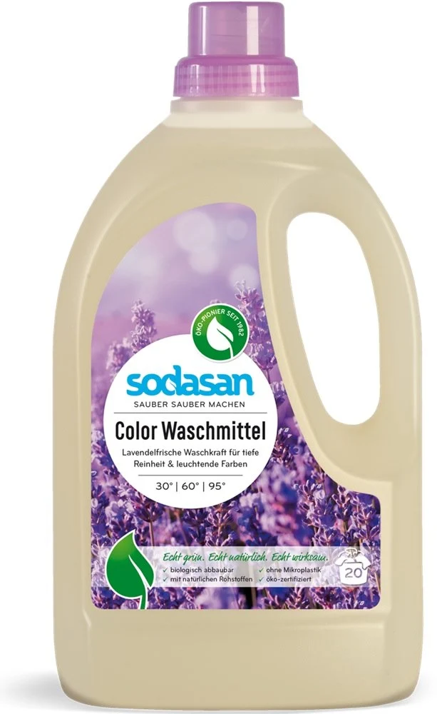 Detergent, culoare universală lavandă BIO 1,5 l SODASAN