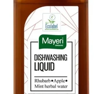 Detergent pentru vase cu apă de mentă, măr-rabarbăr, vegan, certificat cu sigiliu ecologic 500 ml MAYERI