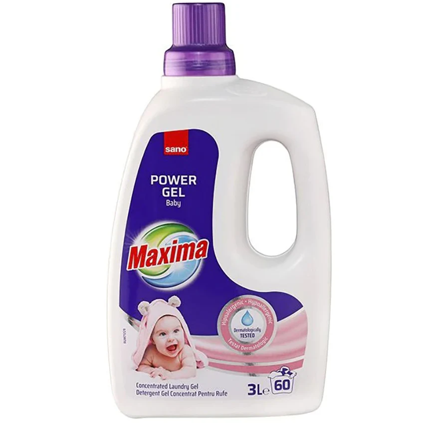 DETERGENT DE RUFE SANO MAXIMA LICHID POWER GEL BABY 3L