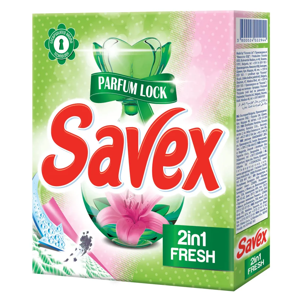 DETERGENT SAVEX 2IN1 FRESH AUTOMAT 300G