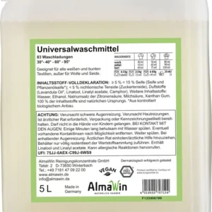 DETERGENT UNIVERSAL LAVANDĂ ECO 5 L (83 DE SPĂLĂRI) - ALMAWIN
