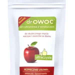 drOWOC Sare de lămâie cu cinabru pentru spălarea legumelor și fructelor 300g