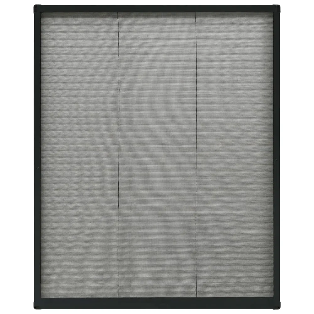 Ecran insecte pentru ferestre, antracit, 80x100 cm, aluminiu