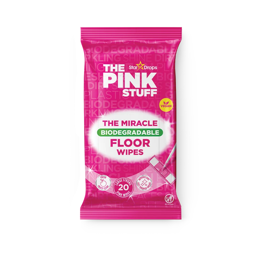 Șervețele de podea antibacteriene biodegradabile Pink Stuff - Ediție Limitată