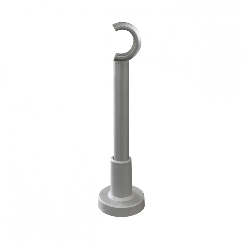 Galerie metal Como, nuanta argintiu, 300 cm - KIT COMPLET