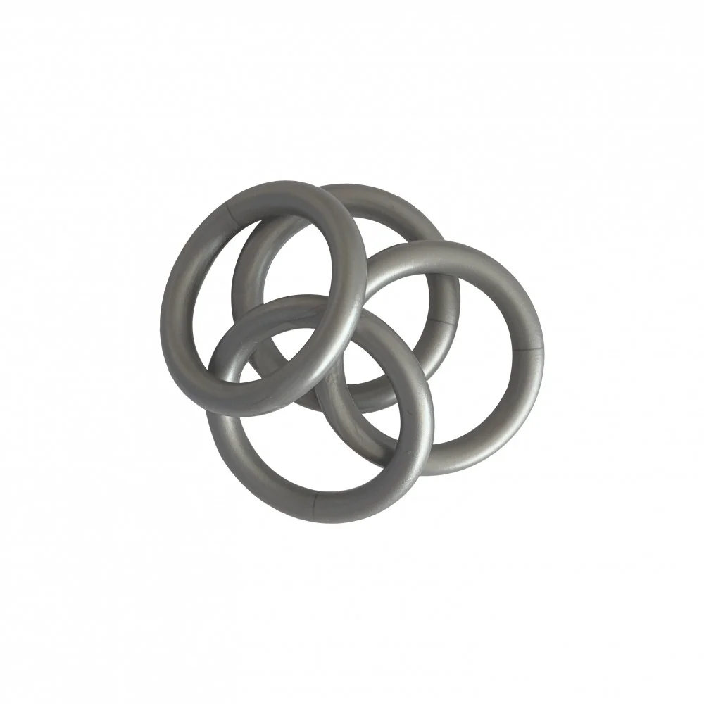 Galerie metal Como, nuanta argintiu, 300 cm - KIT COMPLET